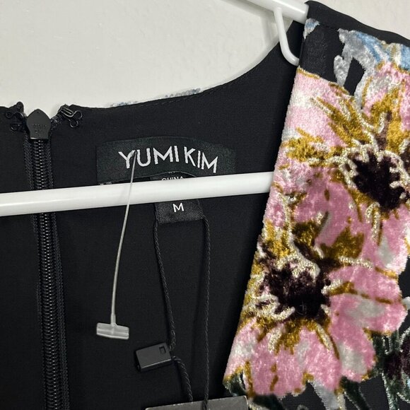 Yumi Kim Wild Bloom Floral Faux Wrap Mini Dress Timeless Velvet‎ Burnout Med NWT - Picture 8 of 14